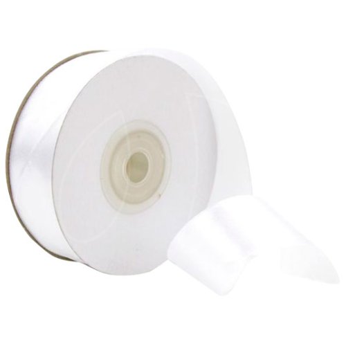 Лента для декора и упаковки Атласная Белая 7 мм 1-07