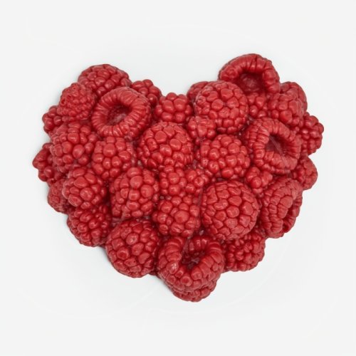 Молд силиконовый "Сердце из малины" 10х9 см 