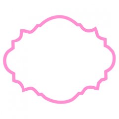 Вырубка пластиковая LUBIMOVA "Рамка изящная" LC-00003891