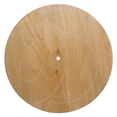 Подложка под торт деревянная с отверстием и ножками 6 мм 36 см 