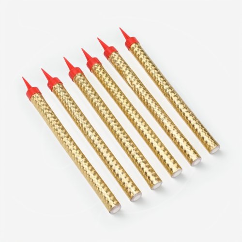 Свеча декоративная "Фонтан" 12 см 6 шт 