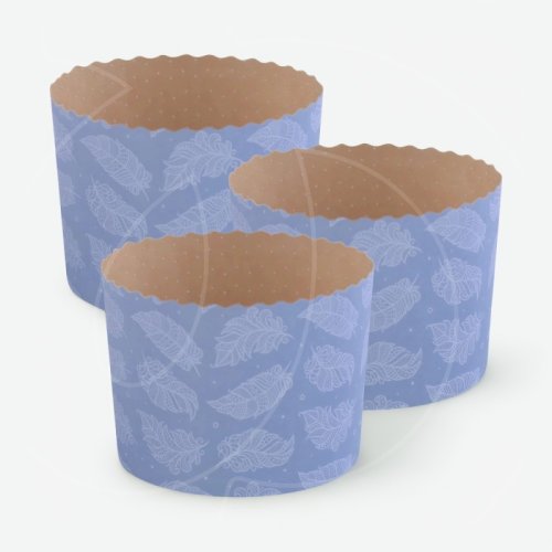 Форма для кулича "Перышко голубое" D90 H90 1 шт 