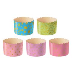 Форма для кулича "Пастель микс" D110 H85 мм 10 шт pmK7085cPM