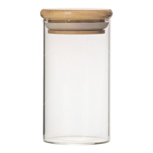 Банка стеклянная с бамбуковой крышкой 700 мл 9292704