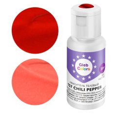 Краситель пищевой гелевый водорастворимый GLEB (CAKE) COLORS 157 Chili Pepper 20 г CC157CP
