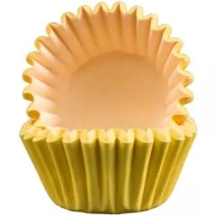 Капсула бумажная Жёлтая D25 H18 40 шт 810004