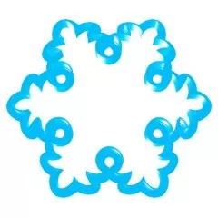 Вырубка пластиковая LUBIMOVA "Снежинка" LC-00010040