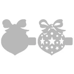 Трафарет кулинарный "Ёлочная игрушка" 2 шт КП-74