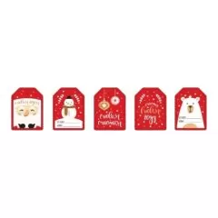 Набор декоративных бирок "Новогодние" ТИ-120