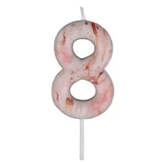 Свеча декоративная Цифра "8" Мрамор 7695900, 6990837