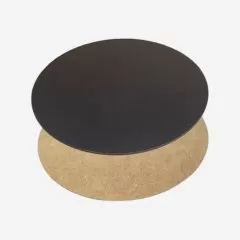 Подложка под торт ЛХДФ Чёрная 3 мм 24 см ТСКЛ20