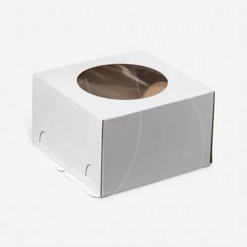 Коробка для торта с окном белая 30х30х19 см ForG STANDARD I W W 300*300*190 S; 4419150   