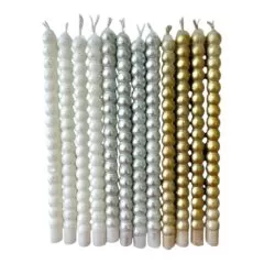 Свечи декоративные для бенто-торта "Блестящие" 12 шт 98