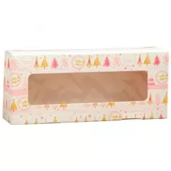 Коробка для сладостей с окном "С Новым Годом!" 17х7х4 см 7189208