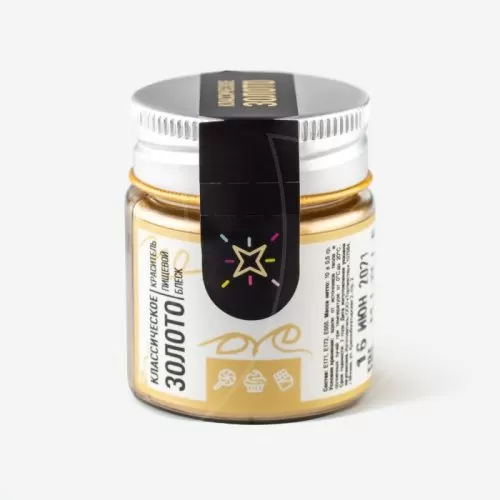 Блеск пищевой MIXIE Классическое золото 10 г 25066