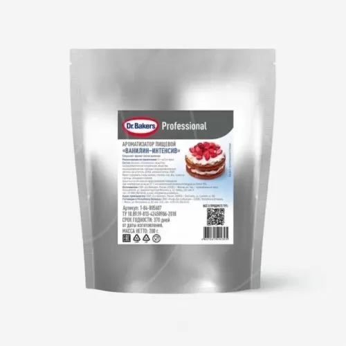 Ароматизатор пищевой Dr. Bakers Professional "Ванилин-интенсив" 200 г 1-84-005607
