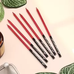 Свечи декоративные Красный с чёрным 14,5 см 6 шт 5122208