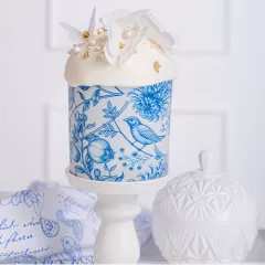 Вафельные бабочки Белые 10 шт tp100553	