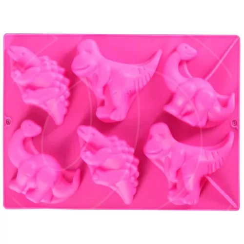 Форма силиконовая "Динозавры" 6 шт 651956