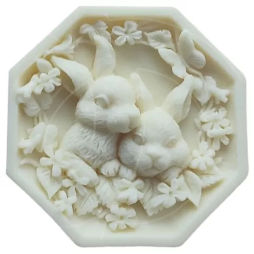 Молд силиконовый "Зайчики" 1186