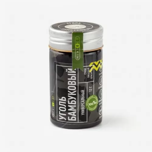 Краситель пищевой натуральный MIXIE "Уголь бамбуковый" 12 г 25096