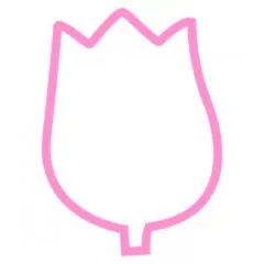 Вырубка пластиковая LUBIMOVA "Бутон тюльпана" LC-00005235