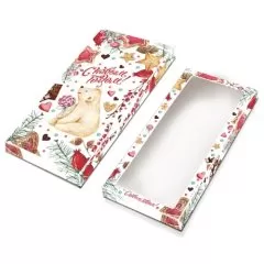 Коробка для шоколадной плитки с окном "Умка" 17,1х8х1,4 см КУ-00709,   КУ-709