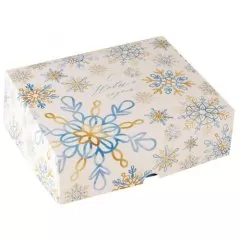 Коробка для сладостей "Снежинки" 20х17х6 см 7043573
