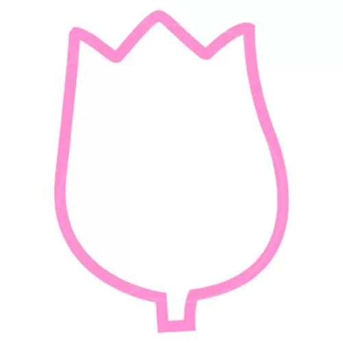 Вырубка пластиковая LUBIMOVA "Бутон тюльпана" LC-00005235