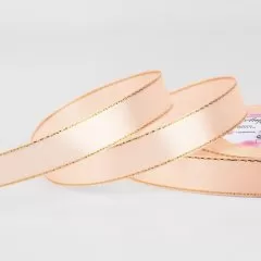Лента для декора и упаковки Атласная Нежно-персиковая 15 мм 9179000