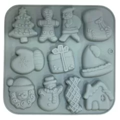 Форма силиконовая "Новогодние элементы" 